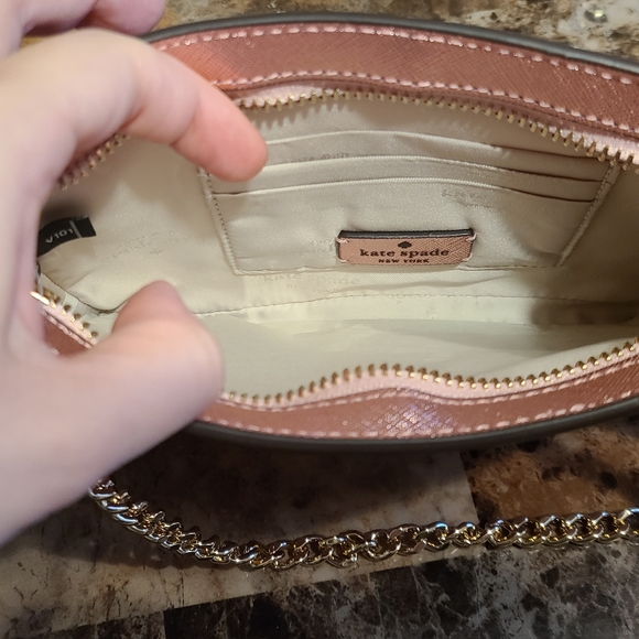 Kate Spade Pochette pink and gold - Picture 3 of 9